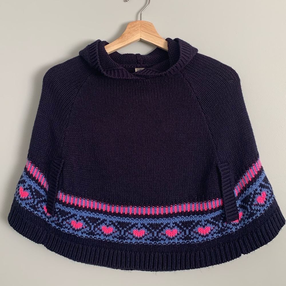 Girls Knit Poncho